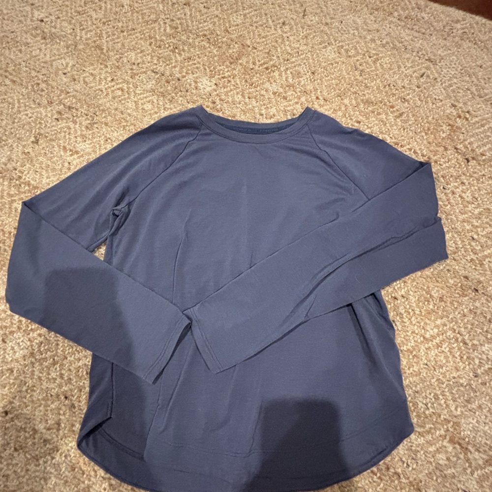 Athleta Kids Long Sleeve purple/ grey